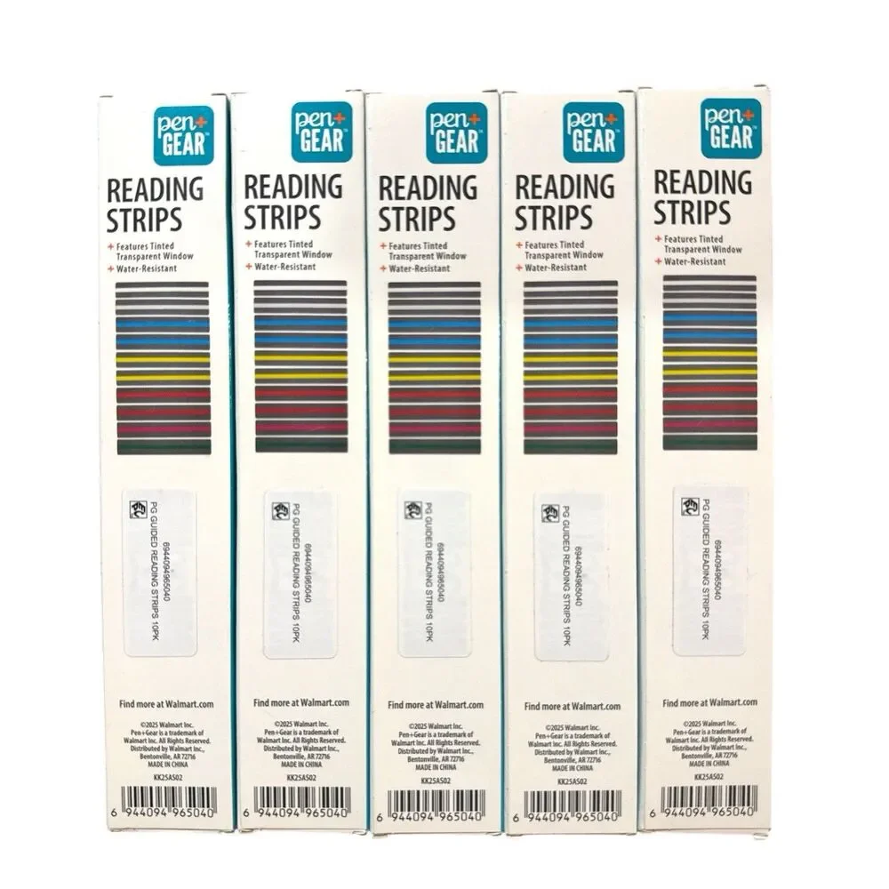 Pen+Gear Reading Strips Lot of 5 Guided Reading Aid Teacher 50 Total NEW